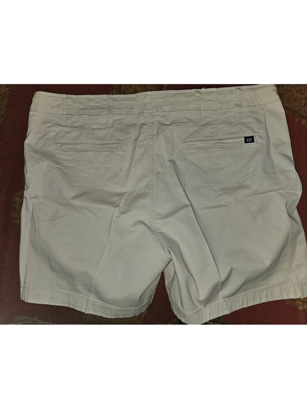 GAP Women's Khaki Cotton Casual Shorts, Size 16 - Picture 2 of 2